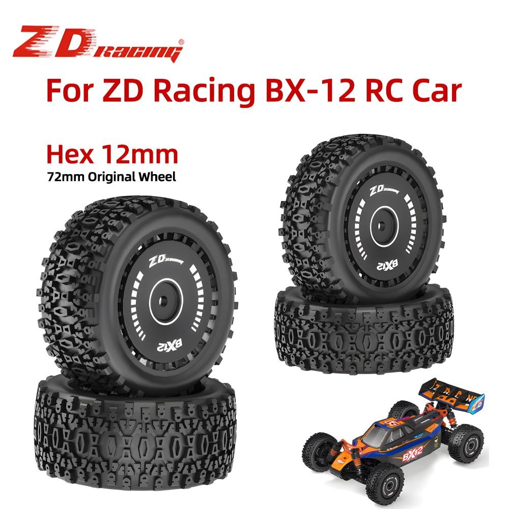 ZD Racing 2PCS RC รถยางยางยางสําหรับ Racing Off-Road รถเหมาะสําหรับ 12 มม.Hex รีโมทคอนโทรลรถและ 1/12