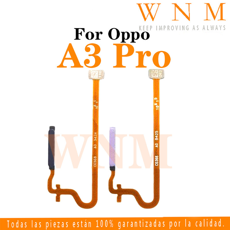 สําหรับ OPPO A3 4G / A3 Pro 5G CPH2639 On Off switch power home start ปุ่มลายนิ้วมือฟรีสายยืดหยุ่น touch ID เมนู Flex Cable Replacement
