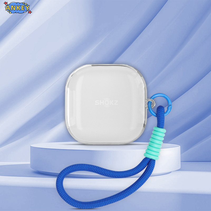 for Sony LinkBuds Open , LinkBuds Fit Case Protective Transparent Clear TPU Covers WF-LS910N WF-L910 Lanyard Bluetooth Earphone Shell Headphone Portable Shell