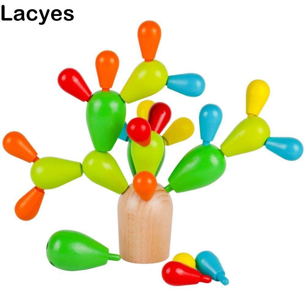 LACYES Cactus Montessori Toy, Grip Cactus Baby Concentration Training, Funny Hedgehog Educational Te