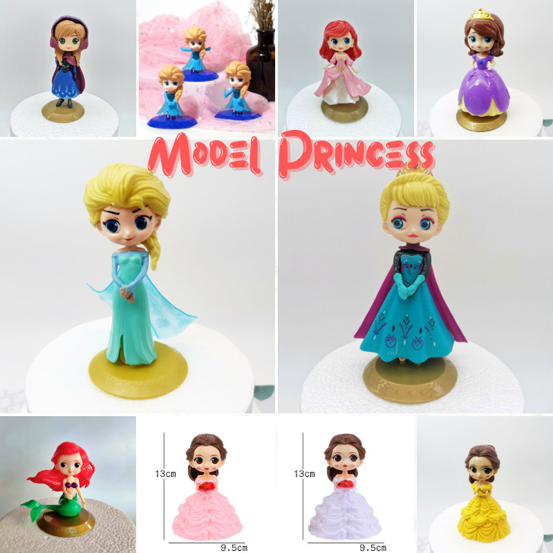 🛒พร้อมส่ง🇹🇭🇹🇭🛒โมเดลเจ้าหญิง โมเดลเจ้าหญิงดิสนีย์ สำหรับตกแต่งเค้ก ตุ๊กตาแต่งเค้กน้ำหนักเบา