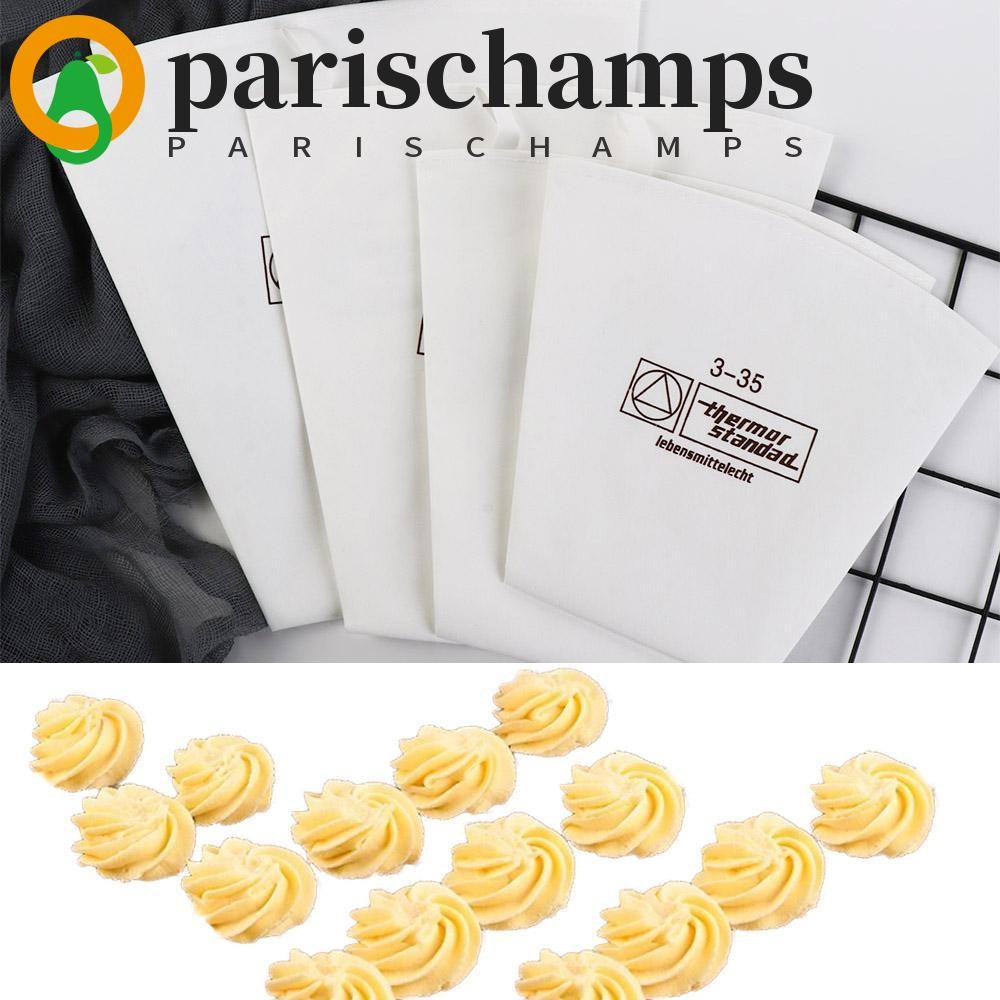Parischamps ถุงบีบครีมสามเหลี่ยมอุปกรณ์อบใหม่คุกกี้บ้านผ้าฝ้ายถุงท่อ