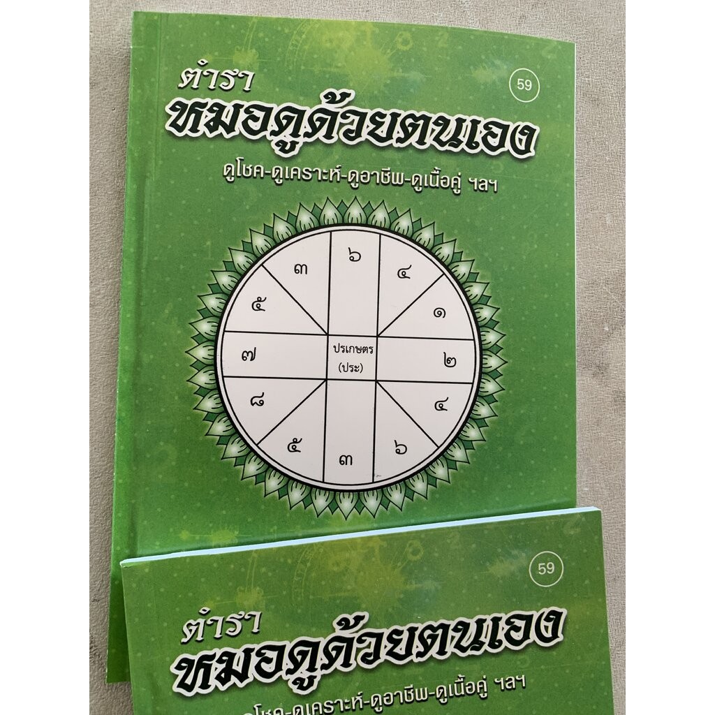 ตำรา หมอดูด้วยตนเอง (ดูดวงด้วยตนเอง) ดูโชค ดูเคราะห์ ดูอาชีพ ดูเนื้อคู่ ฯลฯ - [๕๙] - จินดา ดวงใจ - พิมพ์โดยคลังนานาธร...