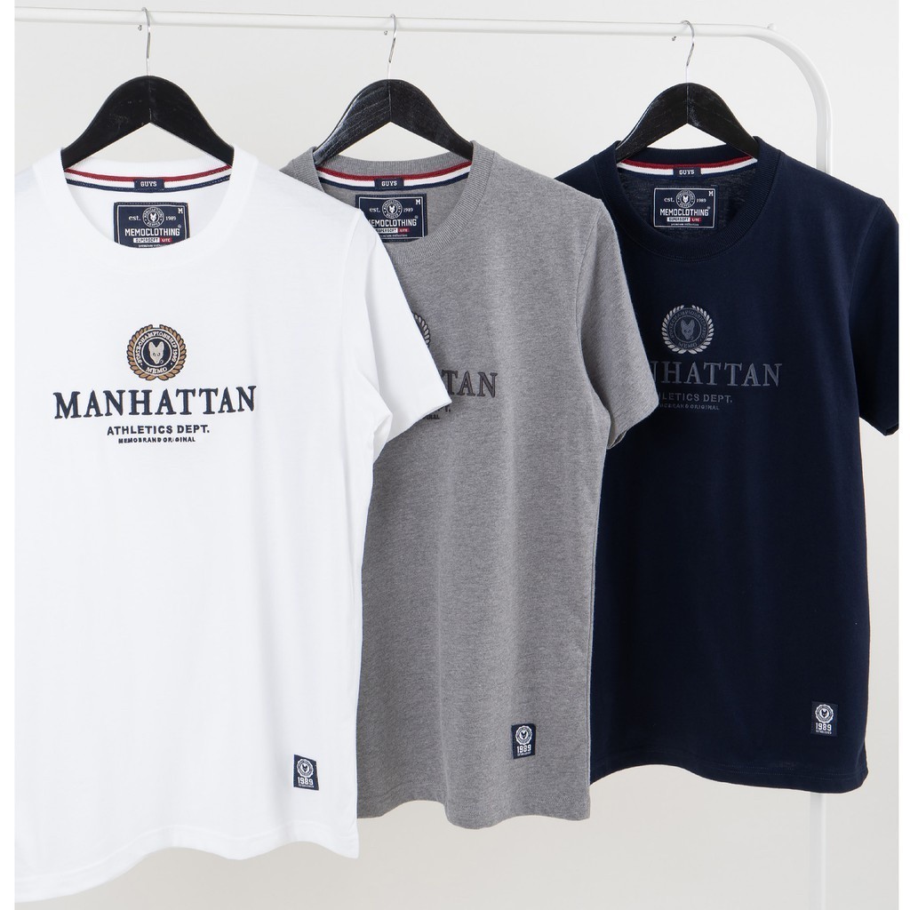 ปกติ 2024 Memo Supersoft Premium/Lite งานปัก รุ่น MANHATTAN สินค้าลิขสิทธิ์แท้ ขนาด: S-5XL