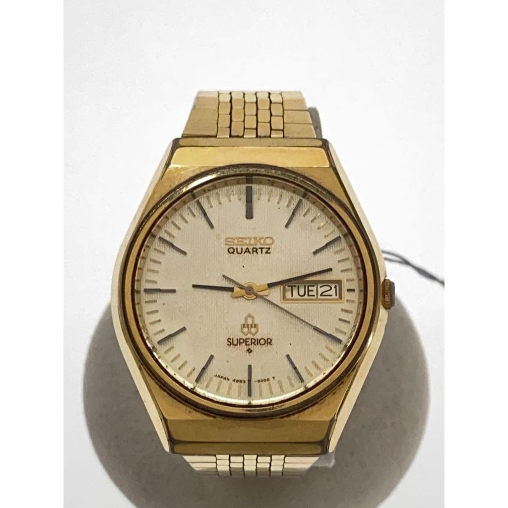 Seiko(ไซโก) SEIKO Men's Superior 4883-8100 Quartz Watch Analog -- GLD Gold Direct from Japan Secondh