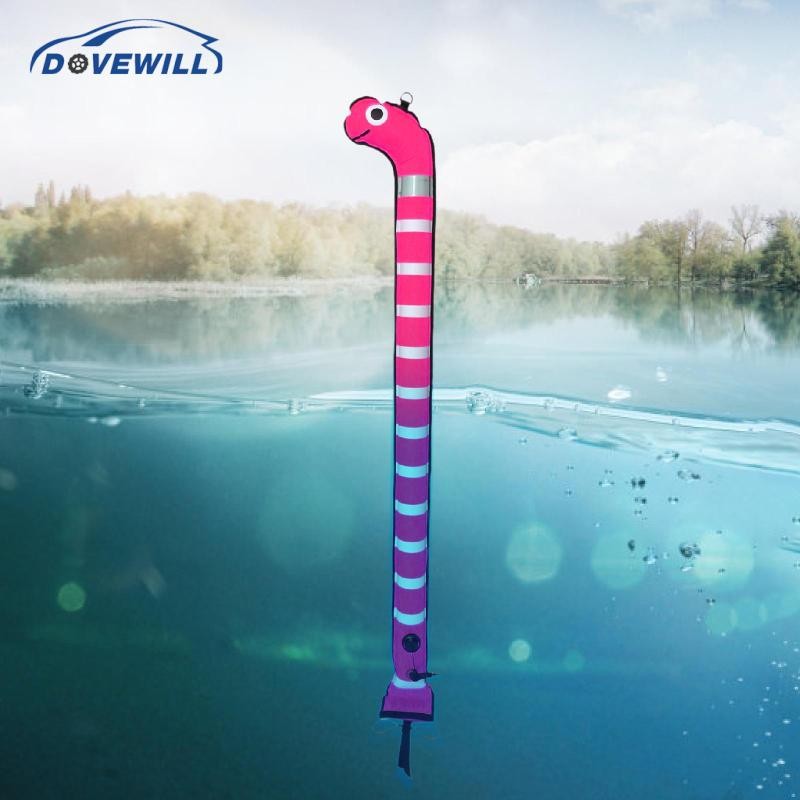 [Dovewill] Marker Buoy ทนเครื่องหมาย Location of Divers Water Sports Diver ปลอดภัย Inflatable การมองเห็นสูงปิดด้านล่าง