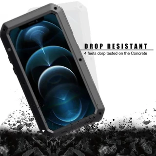 Heavy Duty อลูมิเนียมเกราะโลหะเคสโทรศัพท์กันกระแทกป้องกัน Doom สําหรับ iPhone 17 16 15 14 13 12 11 Pro Max XS XR 8 7 Plus