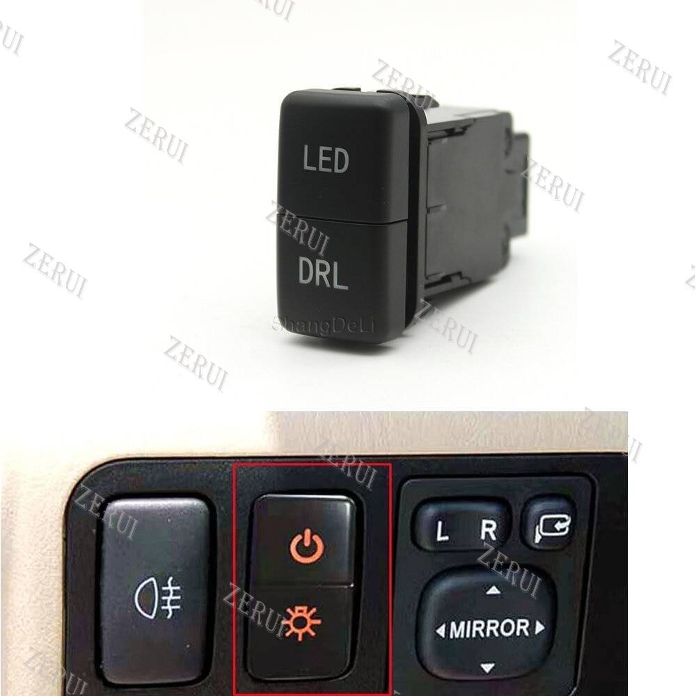 Zr สําหรับ 1PC รถ Dual LED Light หมอกโคมไฟบาร์ปิด Push สวิทช์ปุ่ม Fit สําหรับ Toyota FJ Land Cruiser