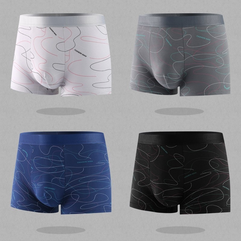 JIE HOME กางเกงในชาย ผ้านิ่ม ใส่สบาย ขอบไม่เจ็บ ของแท้100%กางเกงบ๊อกเซอร์ผู้ชายผ้าทอ สำหรับวัยรุ่นชายไทย underwear