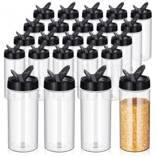 [3-5 วันมาถึง] กล่องใส่เครื่องปรุงรสฝาผีเสื้อพลาสติกแบบพกพา-ขวดใส่เครื่องปรุงใส-ภาชนะบาร์บีคิวในครัว-ขวดเกลือความจุขนาดใหญ่สองเลี้ยว-ผงเครื่องเทศขวดพริกไทยเชคเกอร์