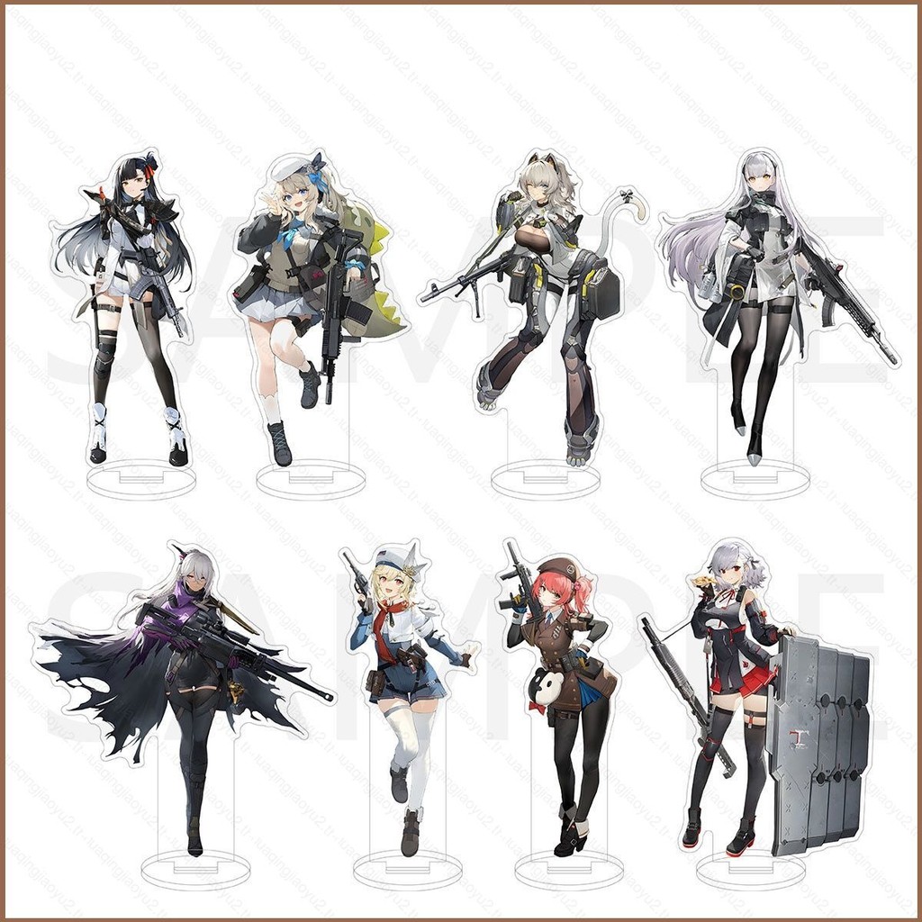 Hq GIRLS FRONTLINE 2 EXILIUM Sharkry DAI YAN อะคริลิค Colphne ขาตั้งผู้ถือแผ่นป้าย UP อะนิเมะรุ่นของเล่น