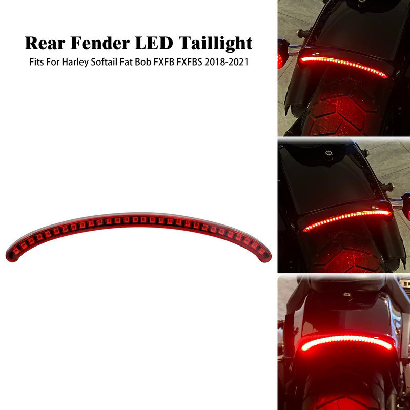 CM บังโคลนหลัง LED ไฟท้ายรถจักรยานยนต์สำหรับ Harley Softail Fxfb 107 fxfbs 114 2018-2021