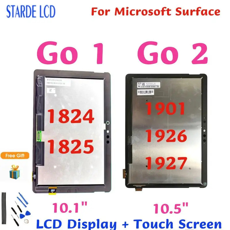 Lcd ต้นฉบับสําหรับ Microsoft Surface Go 1824 1825 Go 2 1901 1926 1927 จอแสดงผล LCD Touch Screen Digitizer Assembly