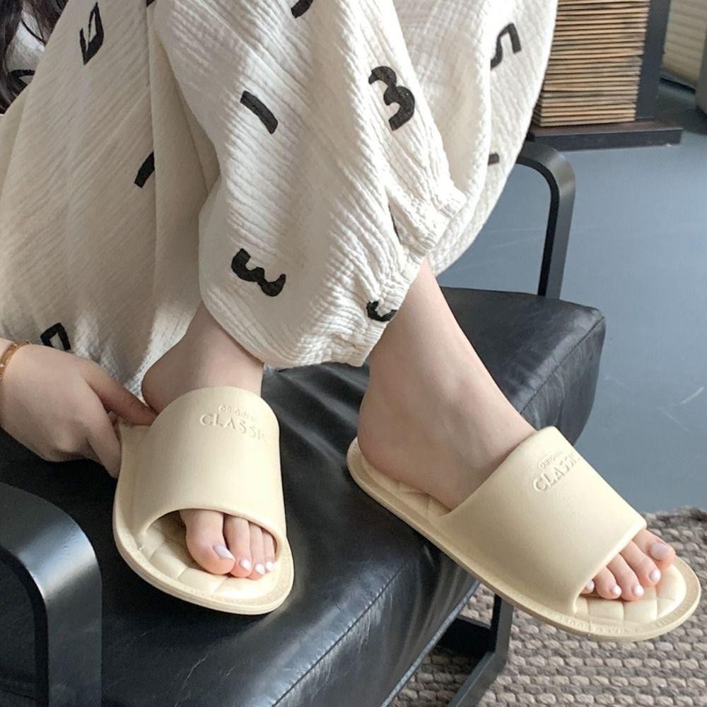 แฟนซิน รองเท้าแตะใส่ในบ้าน,รองเท้าแตะ อีวา นุ่มเรียบง่าย,แฟชั่นระบายอากาศลื่นรองเท้าสวนลําลองผู้หญิงผู้ชาย