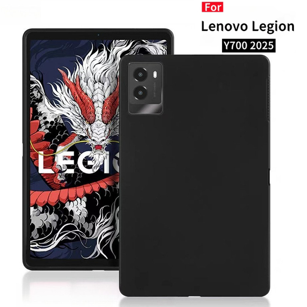สําหรับ Lenovo Legion Y700 2025 3nd Gen กันกระแทกแท็บเล็ต Slim ออกแบบซิลิโคนนุ่มป้องกันสีดําสําหรับ 