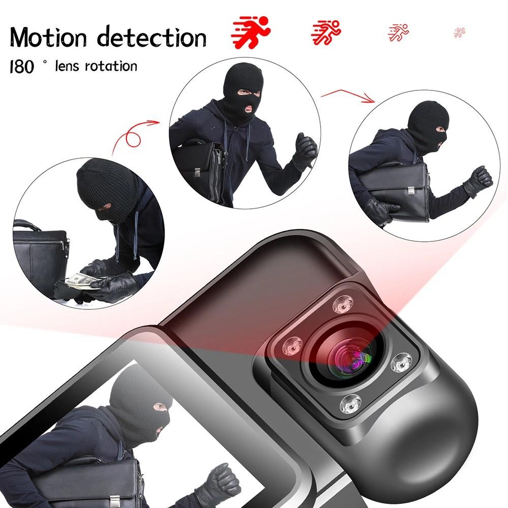 4k HD WiFi มินิกล้องแบบพกพาเครื่องบันทึกวิดีโอดิจิตอลตํารวจ Body Cam อินฟราเรด Night Vision กีฬา DV DVR 1080P กล้องวิดีโอขนาดเล็ก