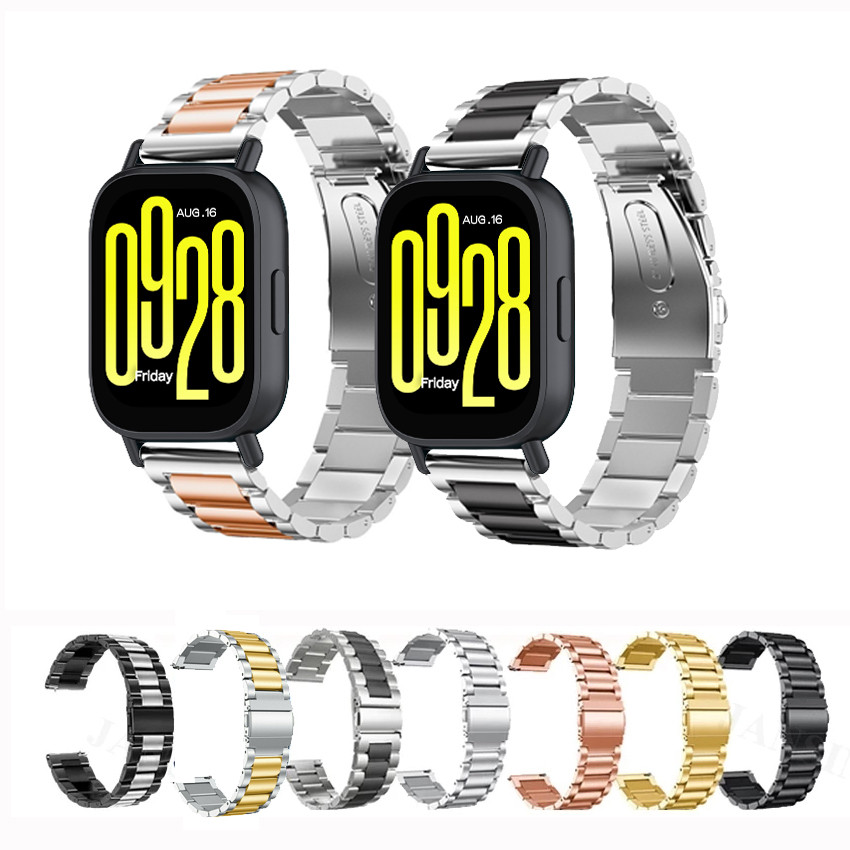 สายโลหะสแตนเลสสําหรับ Redmi watch 5 Active Watch5 lite สายนาฬิกาโลหะ