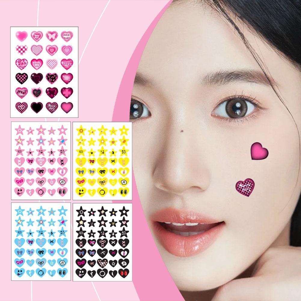 สีสันน่ารัก Heart Star Acne Patch Pimple Patch Breathable Anti-Acne Acne Care 24/35pcs