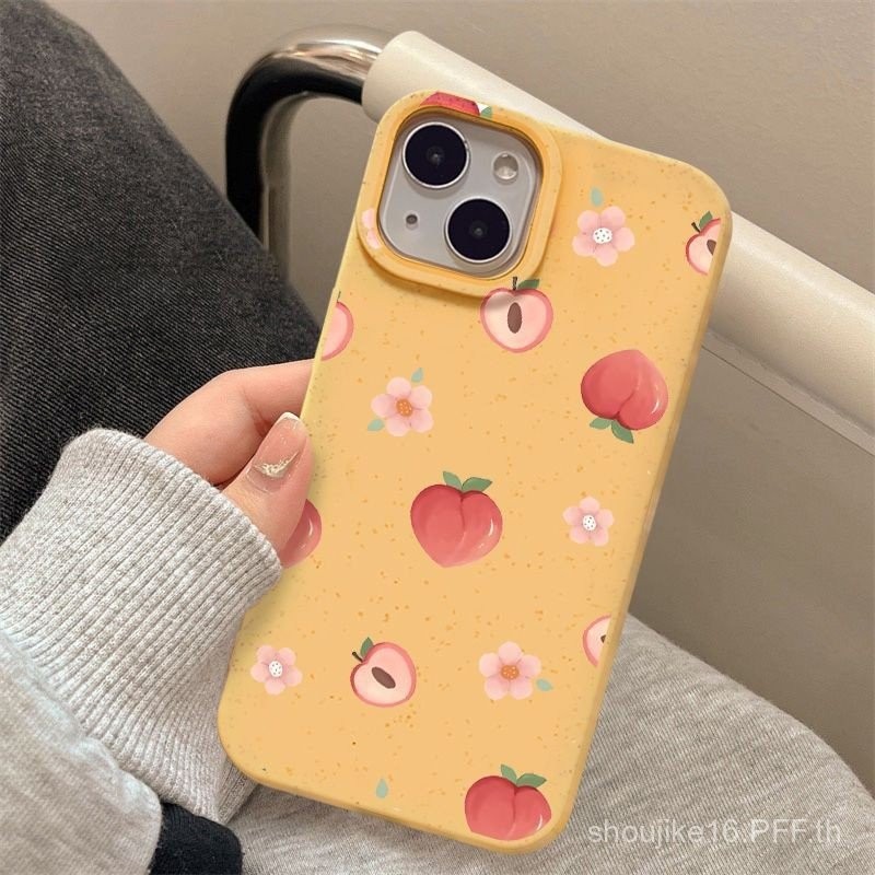 เคสโทรศัพท์สีชมพูพีชสำหรับ iphone15promax 14แอปเปิ้ล13รูใหญ่11/12มูลค่าสูง XS สำหรับ iPhone 16, 11, 12, 13, 14, 15 PRO MAX, 7plus, 8PLUS, 11pro, 13pro, เคสโทรศัพท์มือถือมัลติฟังก์ชั่นสำหรับ X, XR, XS Max-ดีไซน์ดั้งเดิมและระดับไฮเอนด์ xq4g