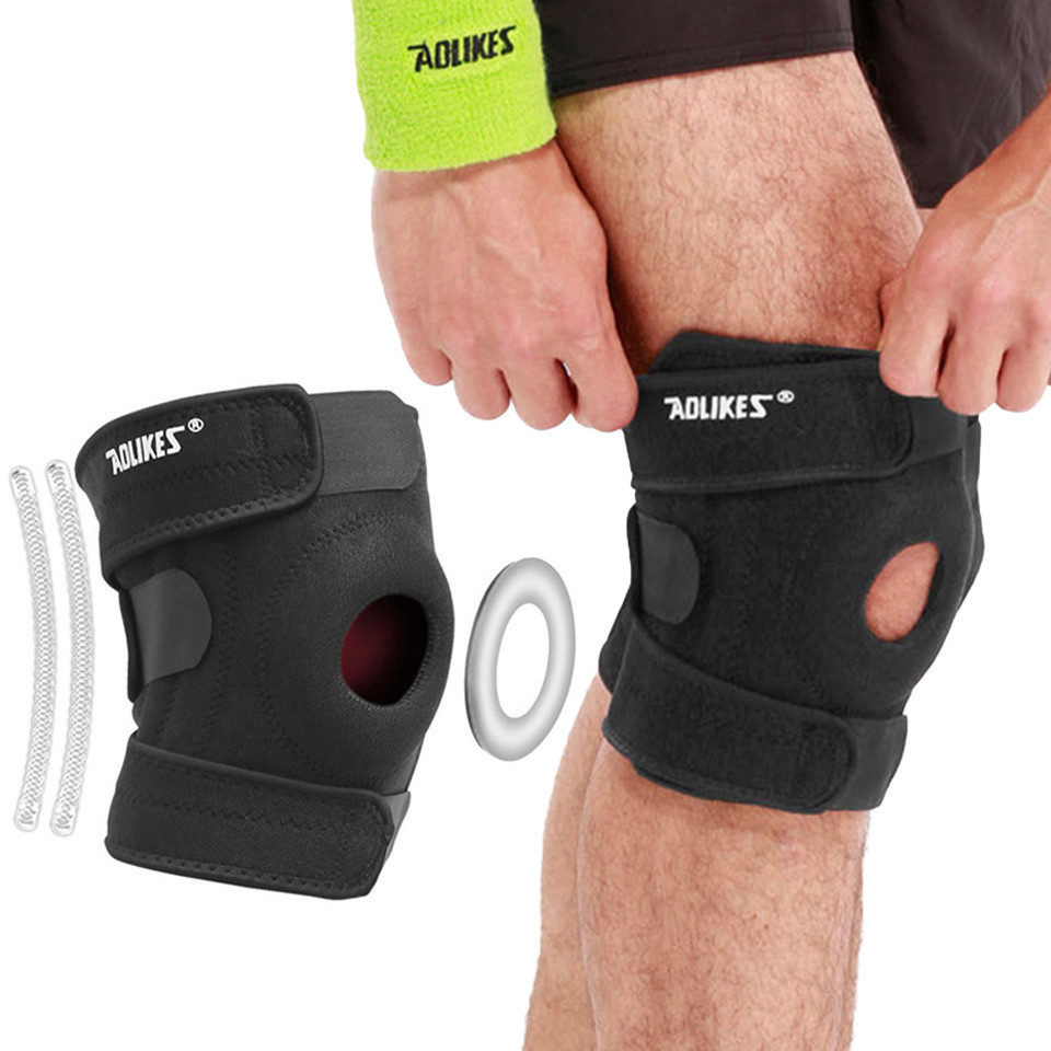 Aolikes 1 ชิ้น Shock absorption Kneepads Anti-slip Breathable เข่าสนับสนุนขี่จักรยานบาสเกตบอล