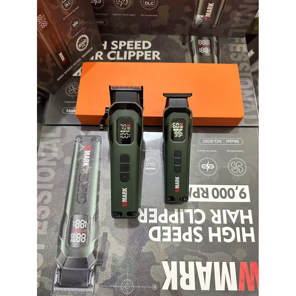 Wmark ใหม่ NG-8280 8080 ปัตตาเลี่ยนไฟฟ้าแกะสลักหัวน้ํามันผู้ชาย