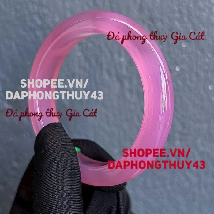 Bac Giang Dark Pink บ้านเขา Ring 7A super VIP 54-62mm พร้อมกล่องพรีเมียม Gia Cat