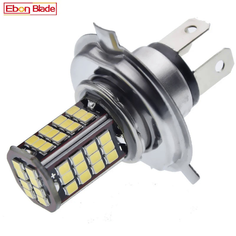 1/2 Pcs 6V H4 HB2 9003 LED Bulb 56SMD Motorcycle Headlight Light White High Low Beam Scooter Headlam