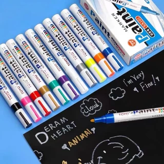 ปากกาเขียนป้ายทะเบียน ปากกาเขียนยาง ปากกาเขียนล้อเขียนยางรถยนต์ หลายสีให้เลือก