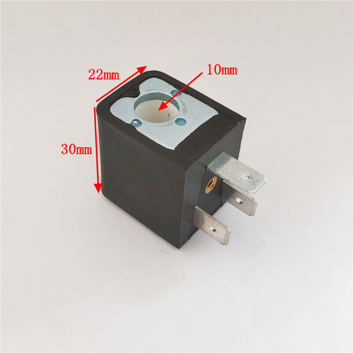 Solenoid วาล์วขดลวดรูรับแสงภายใน 10 มม.ความสูง 30 มม.กว้าง 22 มม. 6VA 3W AC220V DC24V