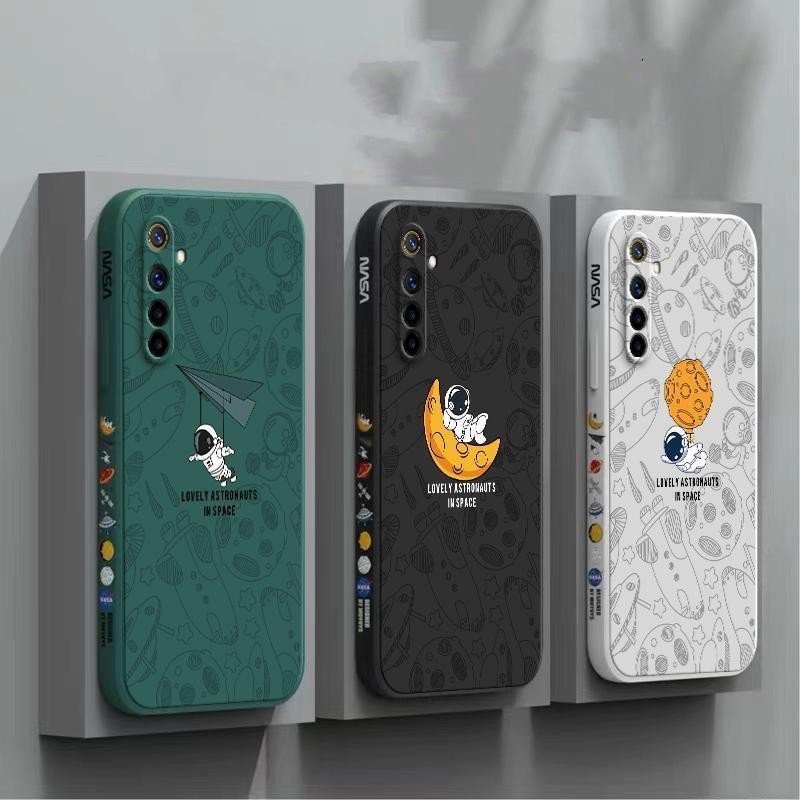 เคส Realme XT สีทึบ Realme XT ภาพประกอบอวกาศ เคสโทรศัพท์นักบินอวกาศ XTKR - รูปที่ 2
