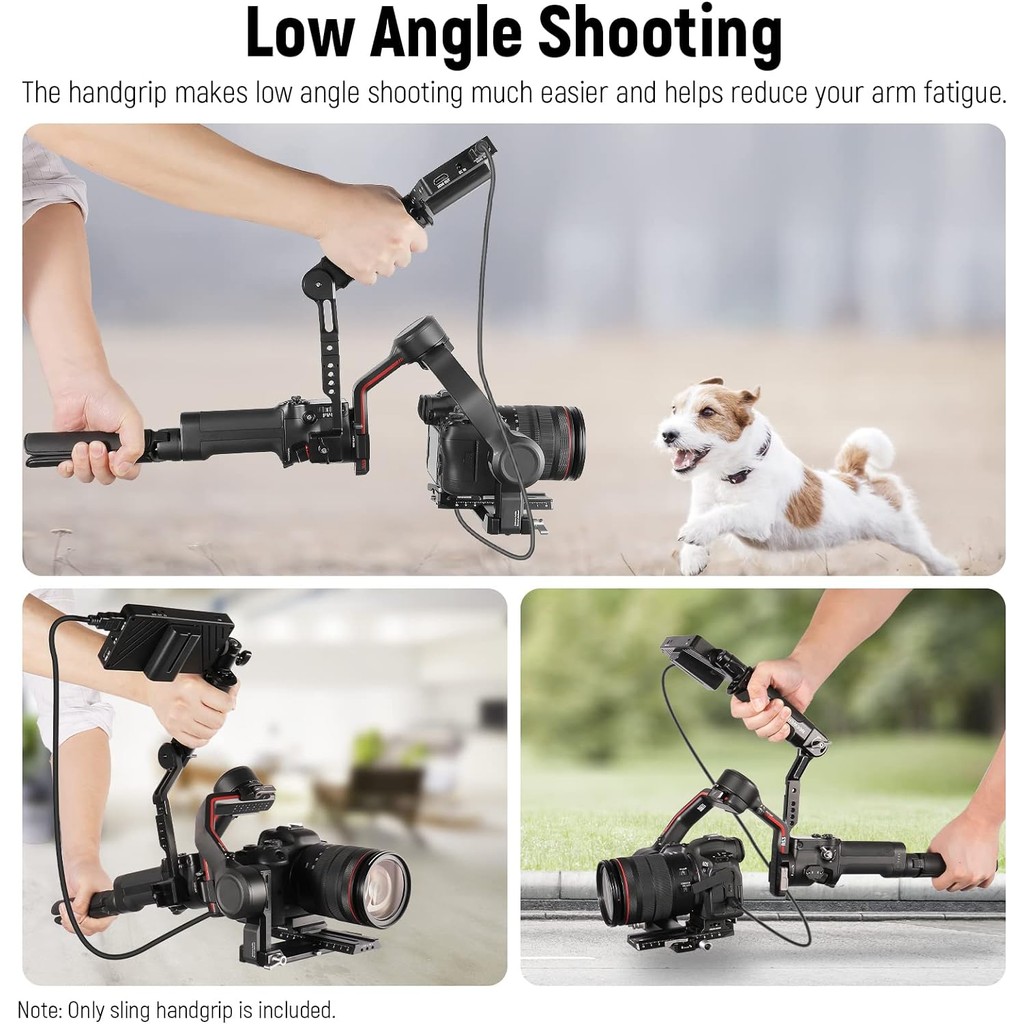 Needer ST49 ด้ามจับสลิงแบบปรับได้สําหรับ DJI RS 2 RSC 2 RS 3 RS 3 Pro