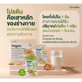 โปรตีนกิฟฟารีน โปรตีนพืช วีแกน Vegan Multi Plant Protein Giffarine