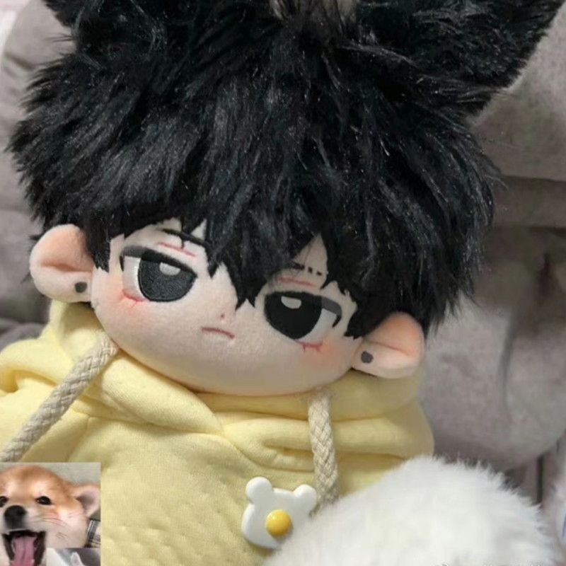 Jujutsu Kaisen Fushiguro Megumi ตุ๊กตาผ้าฝ้าย 20 ซม.อะนิเมะหล่อแต่งตัวตุ๊กตาของขวัญ