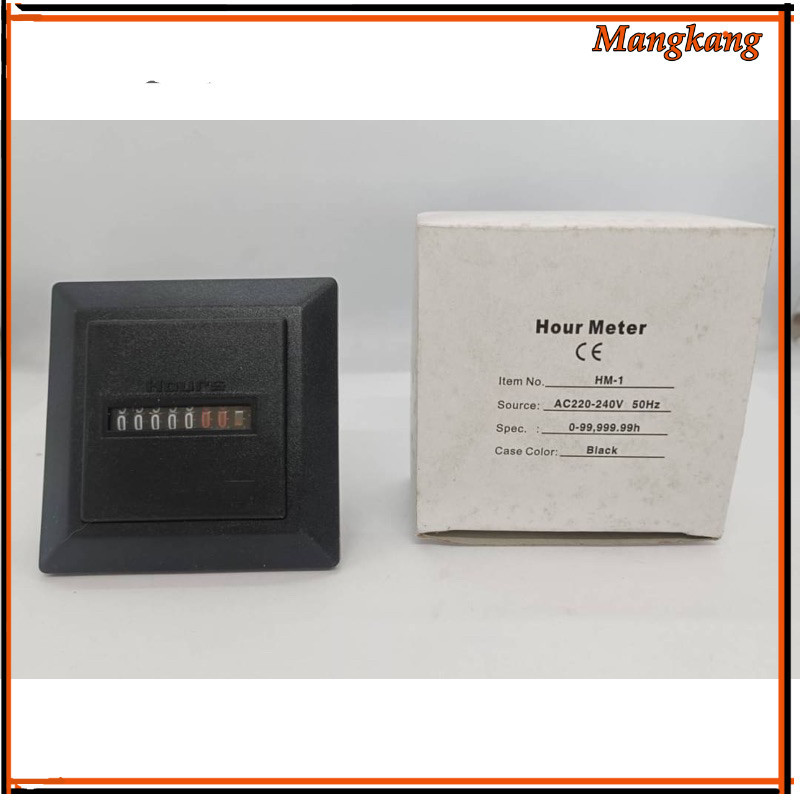 ของใหม่! SPECIFICATION: HM-1   CE certificated Hours Run Panel Meter with Frequency of 50Hour Meter