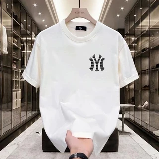 เสื้อยืดคอกลม เสื้อเชิ้ตผู้ชาย ใส่สบาย เสื้อยืดโอเวอร์ไซส์ ไม่หดตัว พิมพ์ลาย แฟชั่นสตรีท"Y"