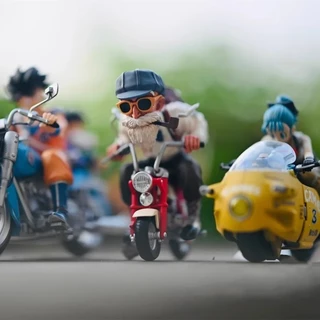 [ในสต็อก] Dragon Ball GK GD Akira Toriyama Motorcycle Series Motorcycle Turtle Immortal Childhood Goku Figure Or