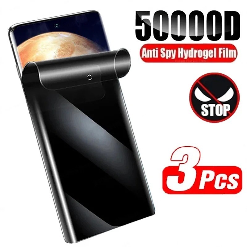 Tecno Spark9T 9 8T 8P 8C 8 7T 3pcs HD Anti Spyความเป็นส่วนตัวHydrogelฟิล์มสําหรับTecno Spark 9T 9 8T