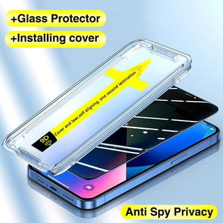 ฟิล์มกันมองกันเสือก สำหรับ iphone 11 13 Pro Max 16 15 12 14 ProMax 7 8 Plus 16e XR XS Max ป้องกันหน้าจอความเป็นส่วนตัว