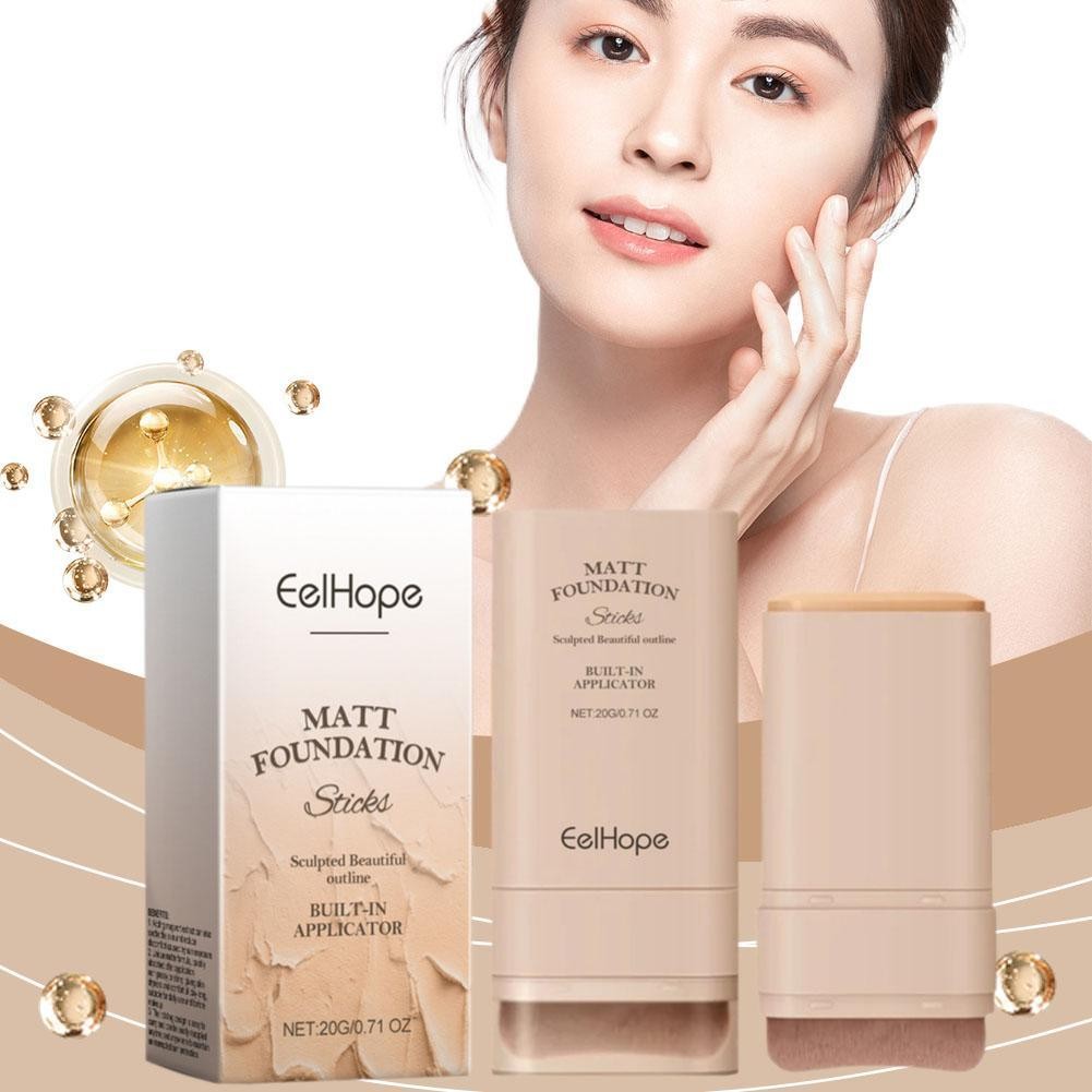 รองพื้นแบบแท่งพร้อมแปรงให้ความชุ่มชื้น Brightening Light คอนซีลเลอร์ เบาสบาย N3S8