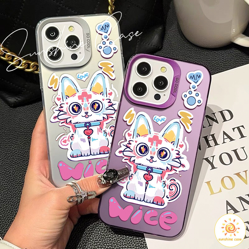 COD เคสไอโฟน15 ลายการ์ตูนลูกสุนัขสีสันสดใส เคสใช้ได้กับ IPhone 13 12 7Plus 14 15 11 Pro MAX XR XS XSMAX SE2020 กันกระแทก