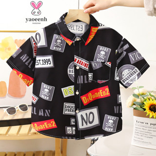 【YAOEENH】90-150เซนติเมตรสไตล์ฤดูร้อนเด็กชายสดชื่นเสื้อแขนสั้…