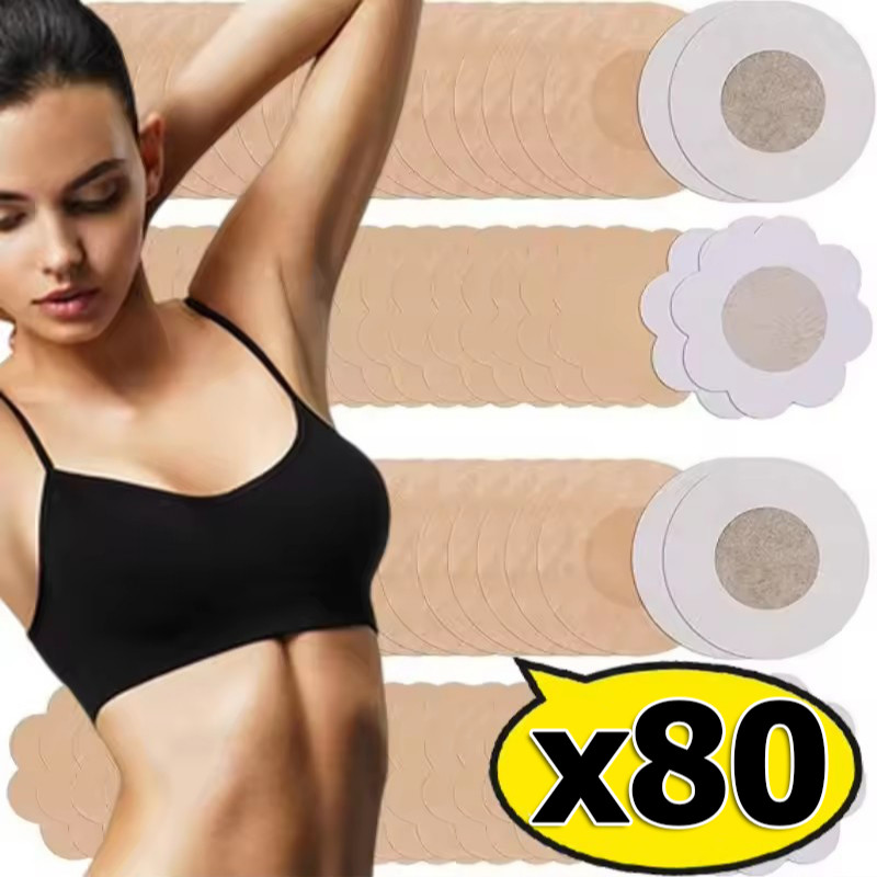 10/20/40pairs Womens Disposable Nipple Cover / Self-Adhesive Invisible Chest Nipple Patch Stickers