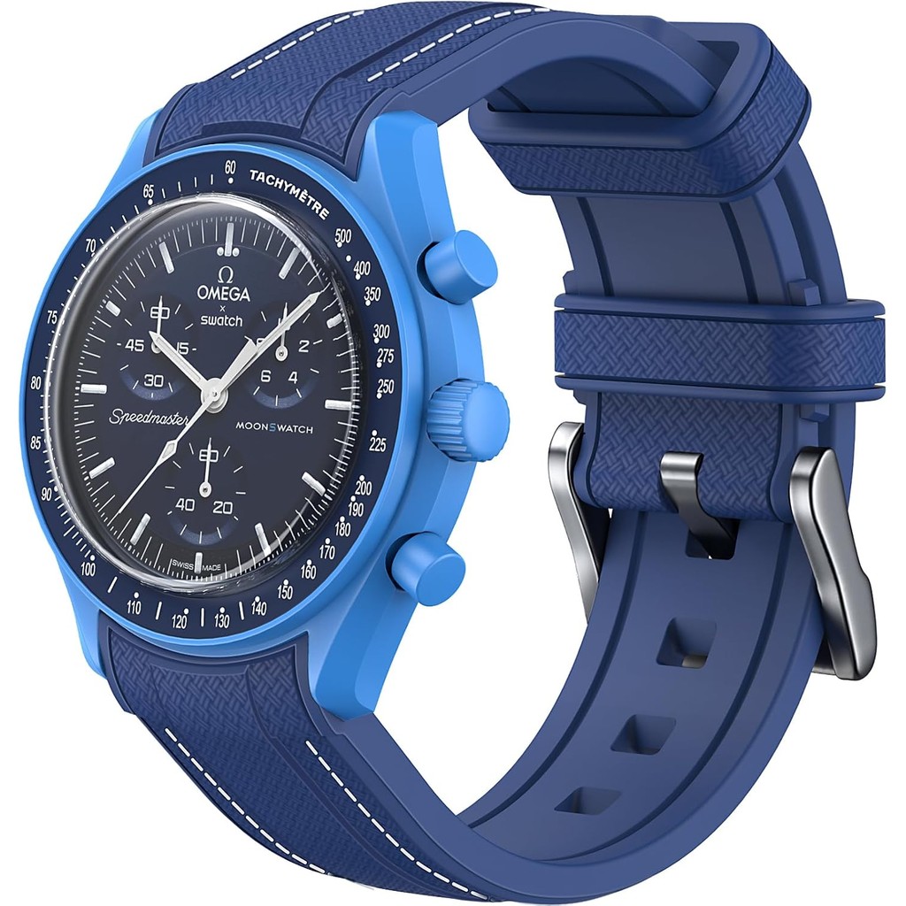 สําหรับ Omega X Swatch Moonswatch นาฬิกา 20 มม.ไม่มี Gap Soft ซิลิโคนสําหรับ Omega X Swatch Moonswatch Speedmaster