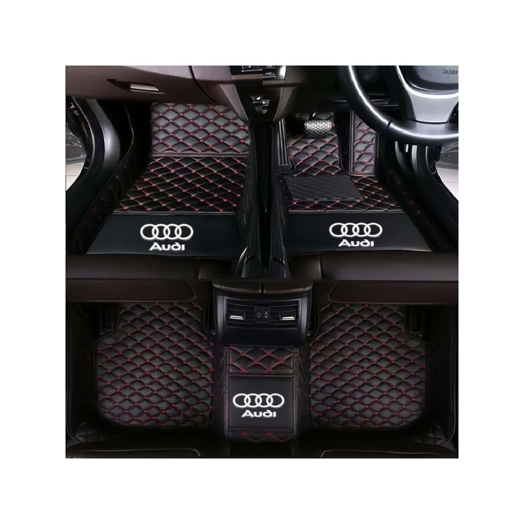 Audi A7L Q5 e-tron Q6 TT Q4 e-tron SQ5 S8 S7 S6 S5 S4 รถ PU หนังสวมใส่แผ่นเท้า