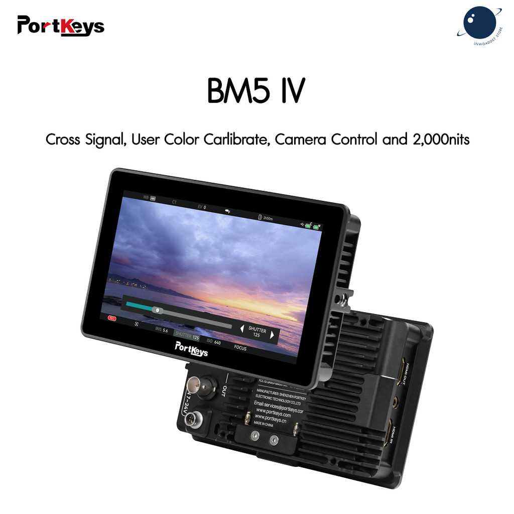 BM5IV 5.5" HDMI/SDI, Color Calibration Support, Camera Control 2,000nits Touchscreen Monitor