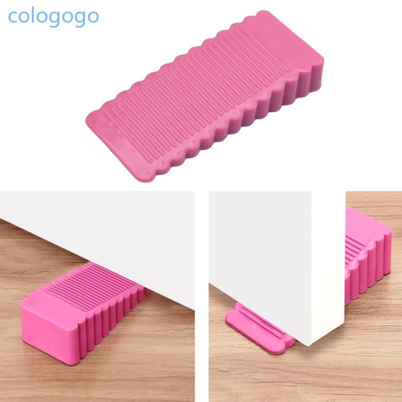 Colo ที่กั้นประตูซิลิโคน Doorstops ลิ่มกั้นประตูกันลื่นสําหรับด้านล่างของประตู
