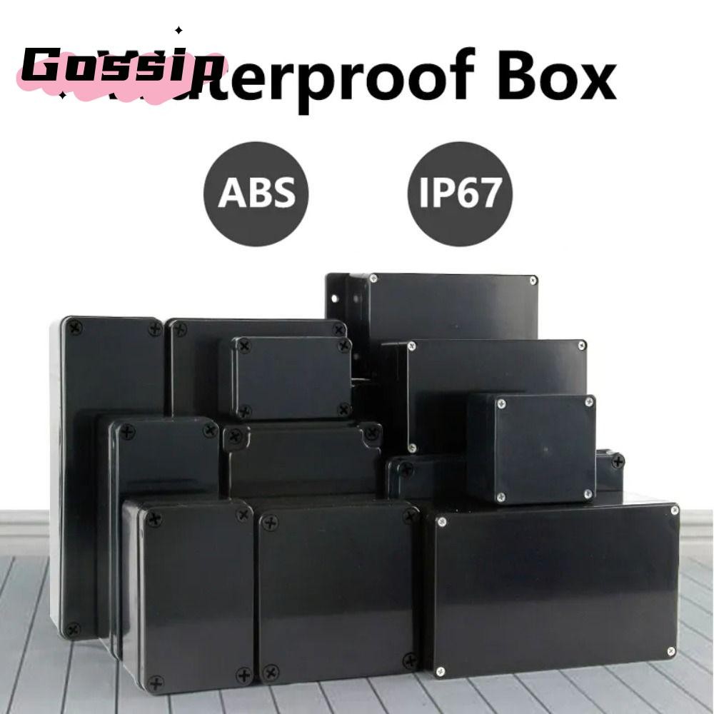 กล่องแยก GOSSIP, กล่องสีดําพลาสติก ABS กันน้ํา, ที่อยู่อาศัยโครงการไฟฟ้า IP67 กันฝุ่นระดับมืออาชีพ