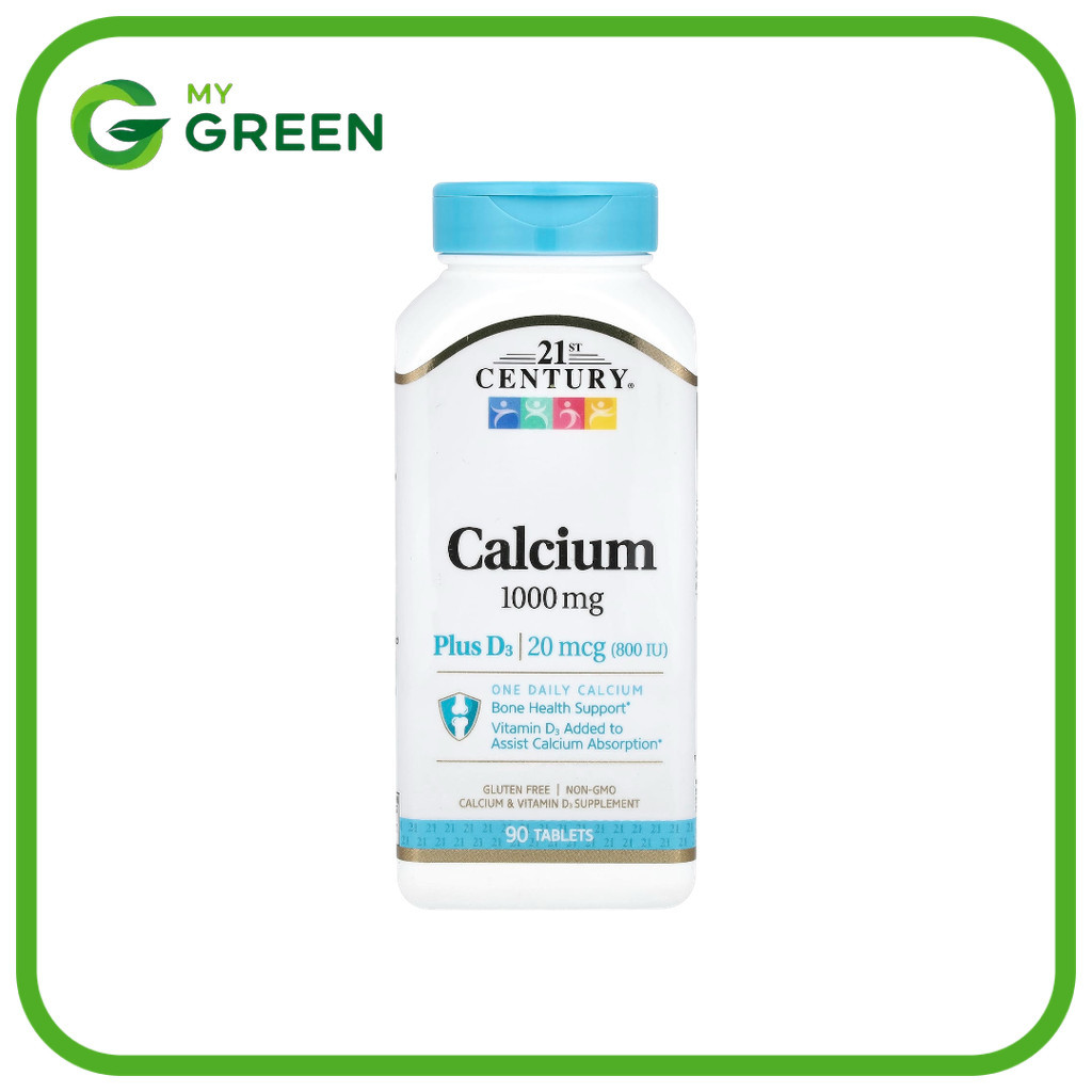 21st Century, Calcium Plus D3, 90 Tablets