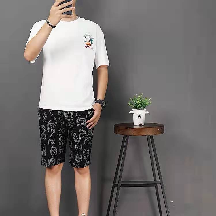 กางเกงขาสั้น กางเกงขาสั้นลำลอง แห้งเร็ว กางเกงขาสั้น เอวยางยืดคุณภาพดีและราคาถูก ขายร้อนในญี่ปุ่น เกาหล ฟรีไซร์ เอว 28-4