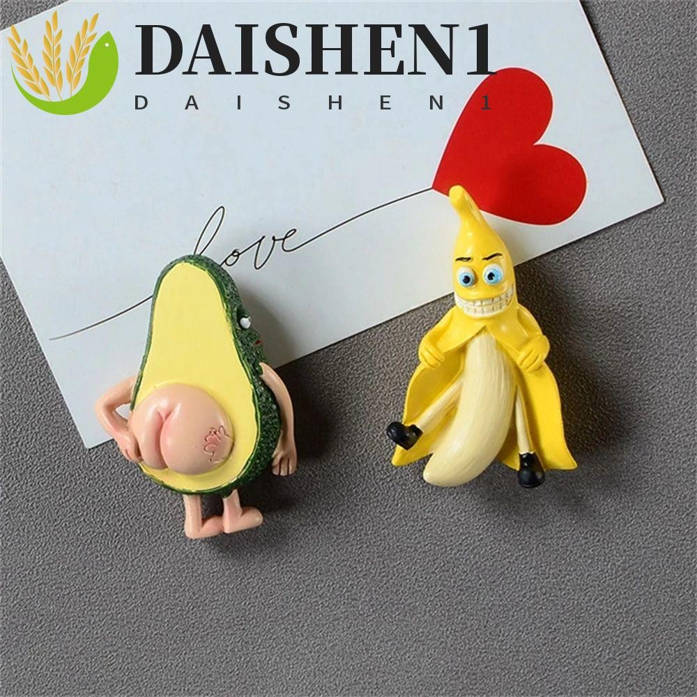 DAISHEN1 แม่เหล็กติดตู้เย็นแม่เหล็กน่ารัก Traceless 3D ของเล่นเด็กของขวัญการ์ตูนห้องครัวองค์กรสติกเกอร์แม่เหล็ก